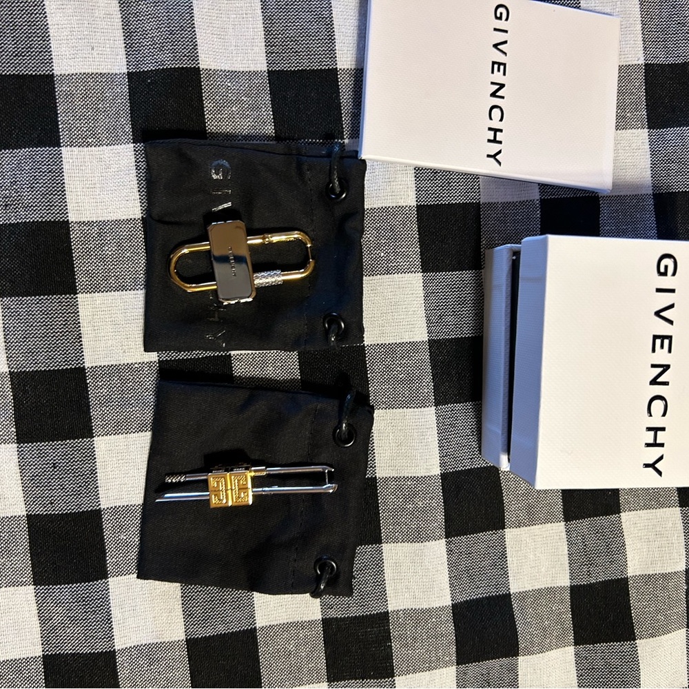 Authentic Givenchy 4g lock earrings